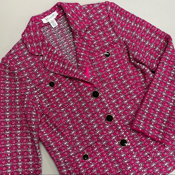 St. John Jackets & Blazers - St. John Blazer Oxford Medallion Knit Jacket Tweed
